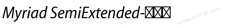 Myriad SemiExtended字体转换